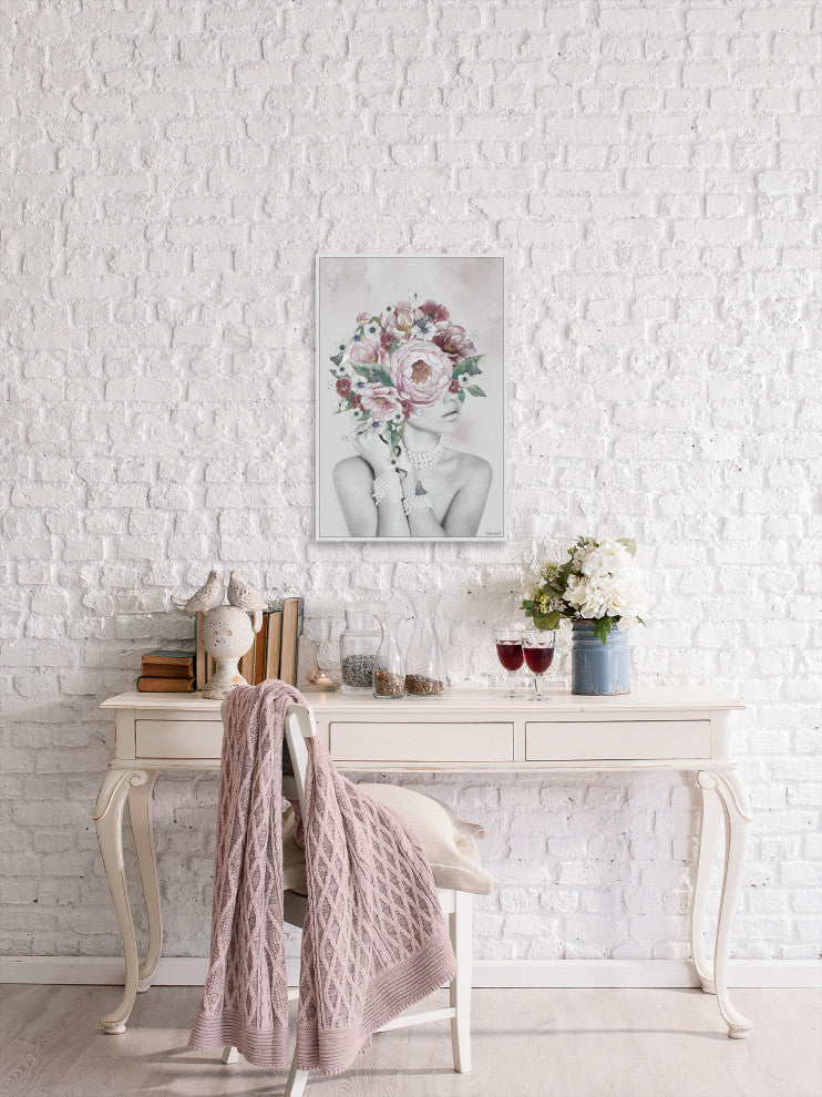 "Lovely Taylor" Floater Framed Painting Print on Canvas, 12x18