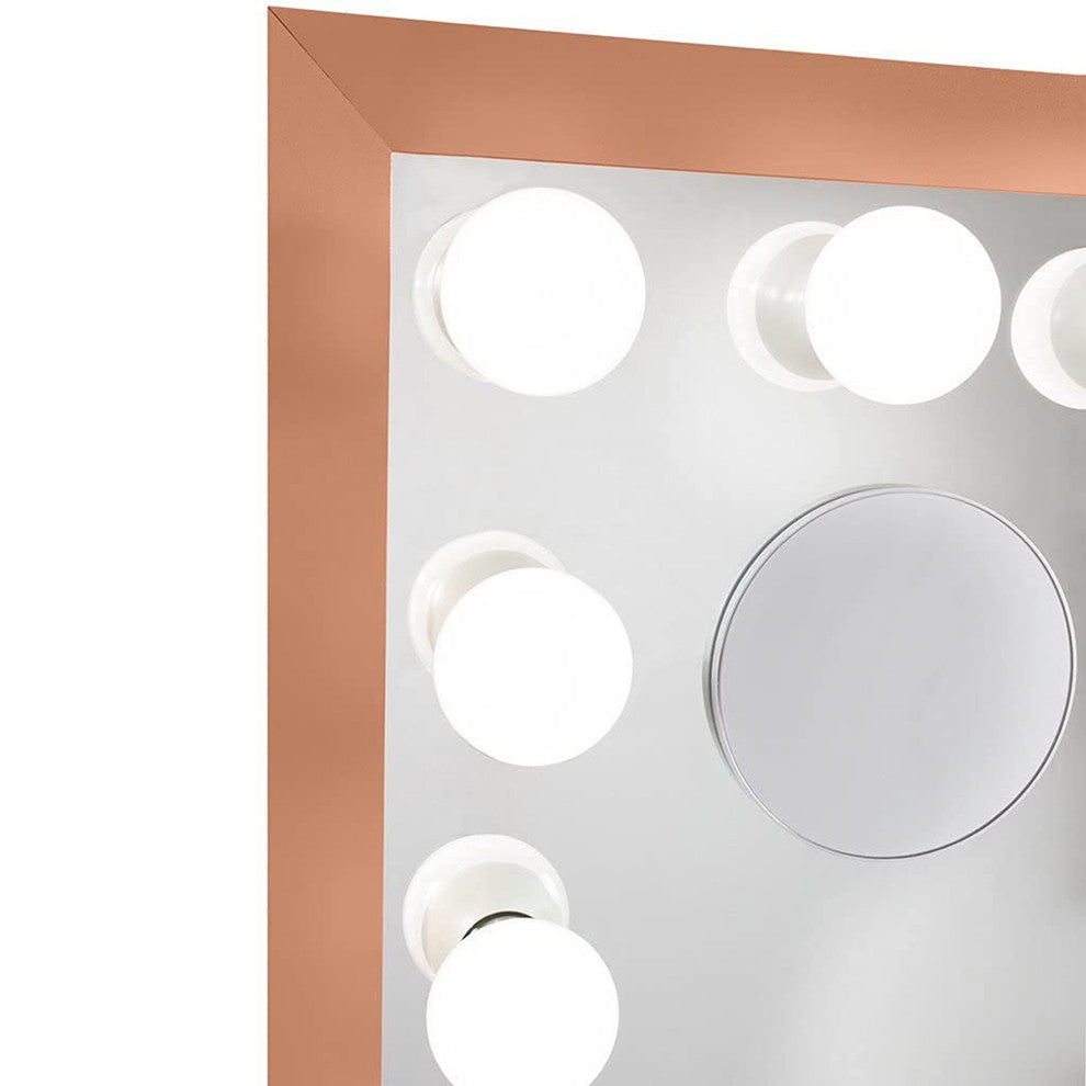 Starlight Pro Vanity Mirror with Magnifying Glass, Gold, Non-Bluetooth