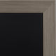 Beatrice Rustic Woodgrain Framed Magnetic Chalkboard, Gray, 33x27