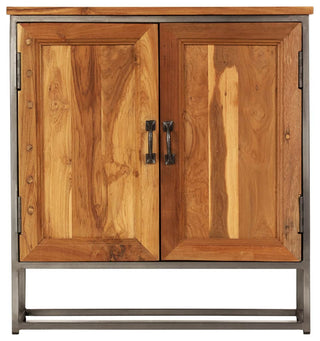vidaXL Sideboard Buffet Console Cabinet with Storage Recycled Teak and Steel