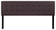Lennox Tufted Upholstered King Size Headboard in Brown Vinyl