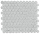 Huelva 12.68x11.02, Gray Glass Penny Mosaic Floor/Wall Tile, Box of 11