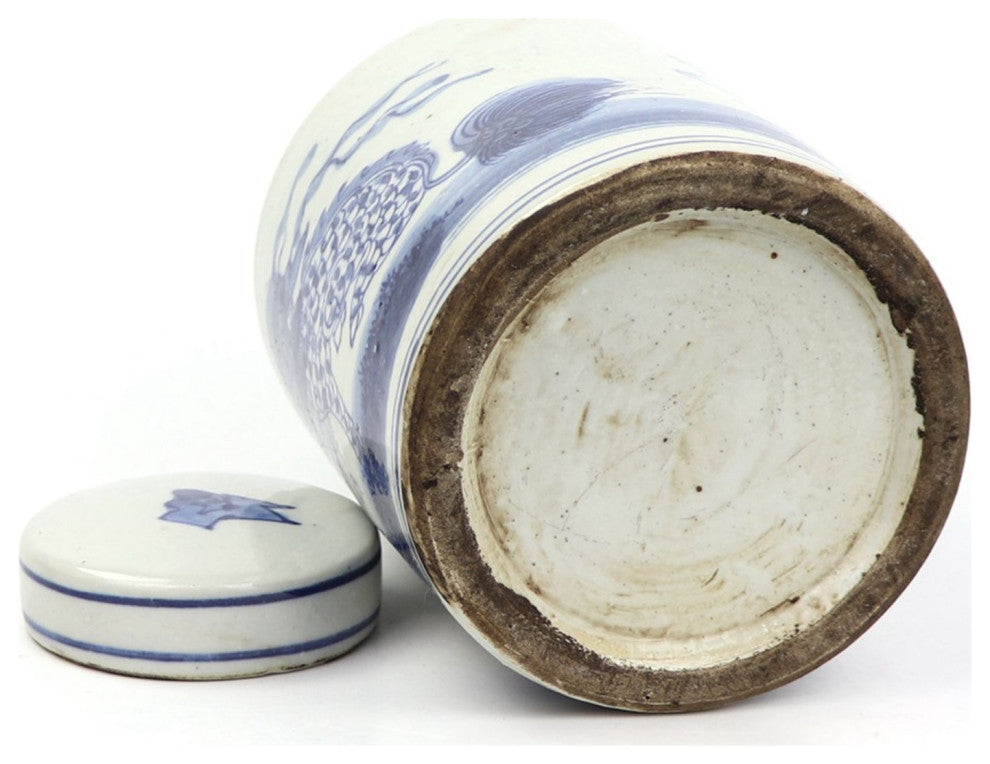 Blue & White Mini Tea Jar Kirin