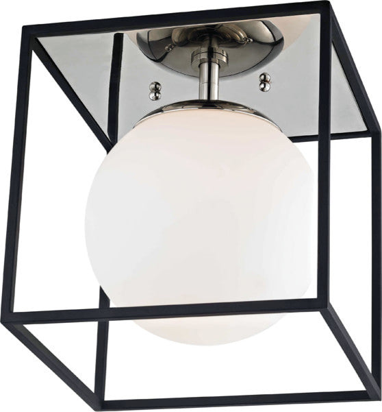 Mitzi Aira One Light Flush Mount H141501L-PN/BK