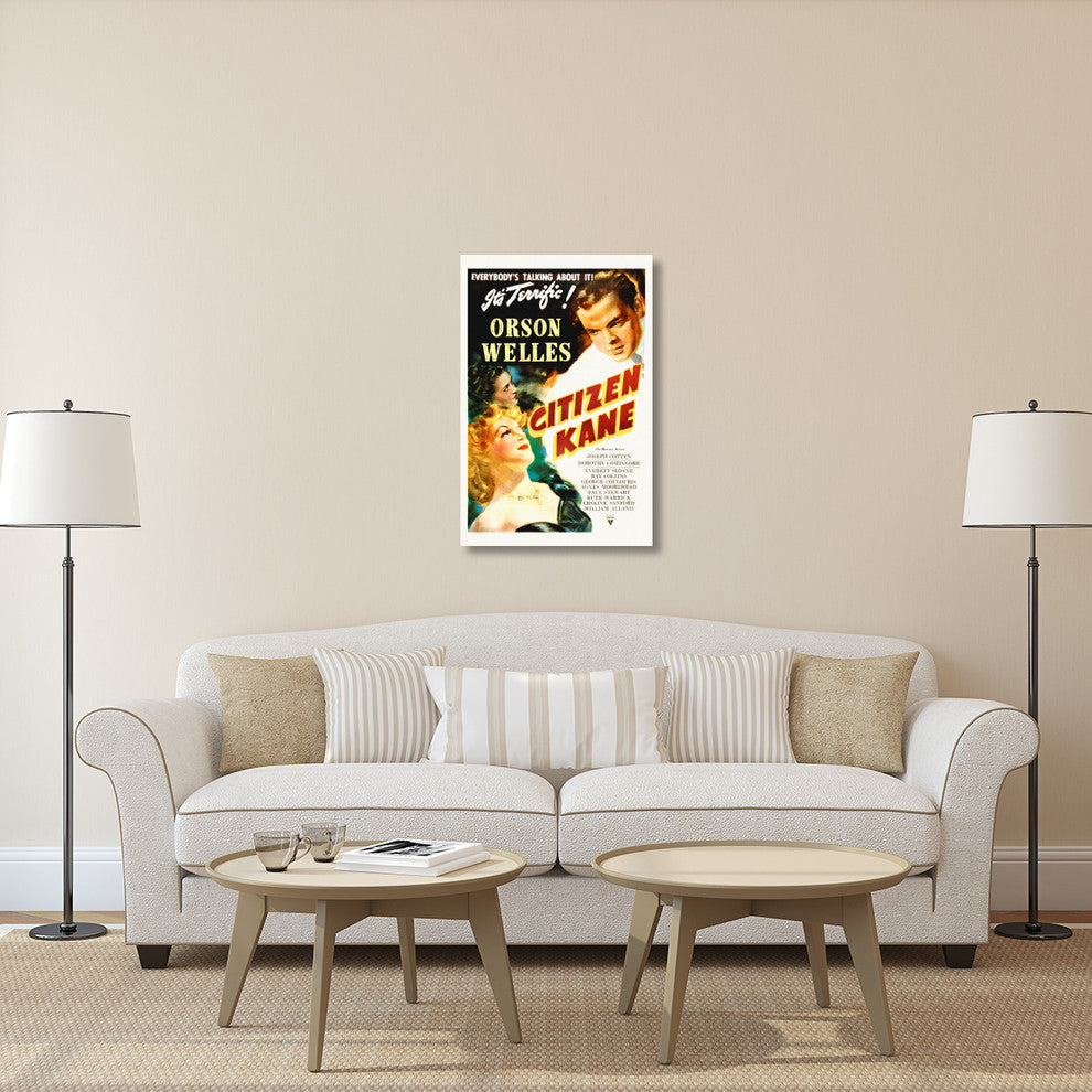 "Citizen Kane" Stretched Canvas Giclee by Hollywood Photo Archive, 26x40"