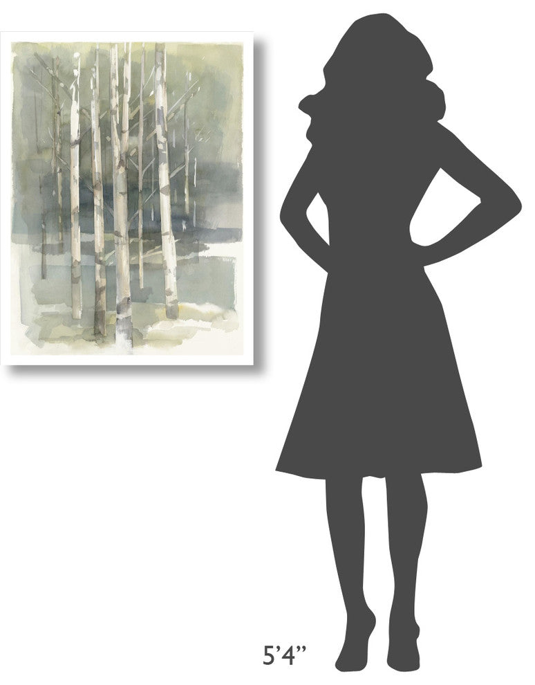 "Birch Grove I Crop" Digital Paper Print by Avery Tillmon, 26"x34"