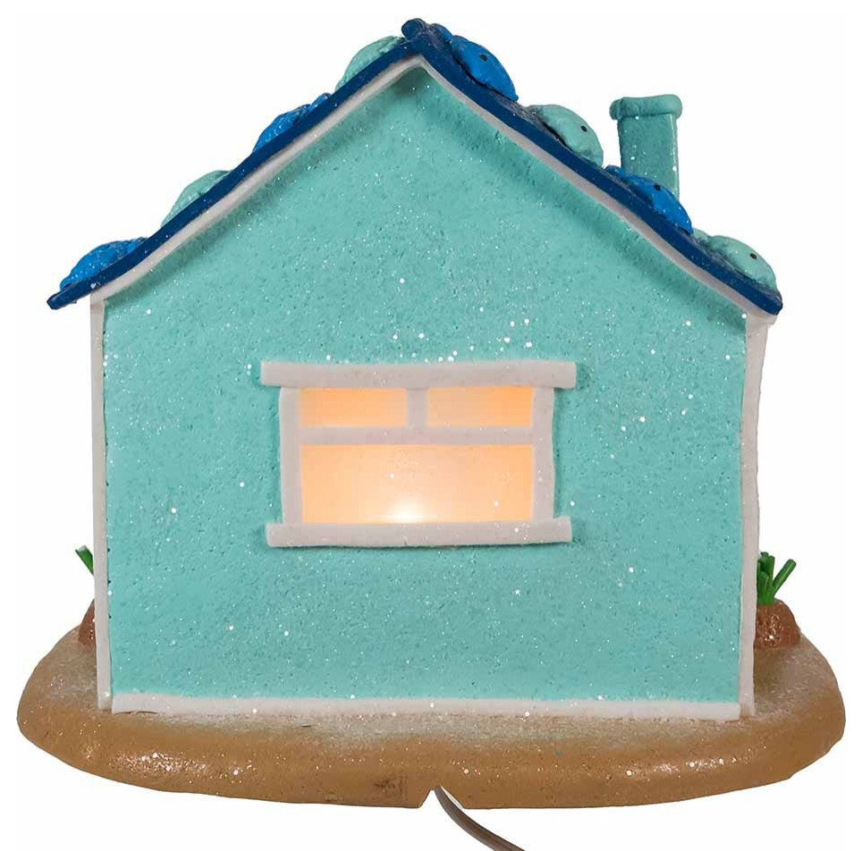 Kurt Adler 8" Gingerbread Beach House With C7 Bulb
