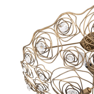 Varaluz 500S03 Ethereal Rose 3 Light 24"W Semi-Flush Bowl Ceiling - Havana Gold