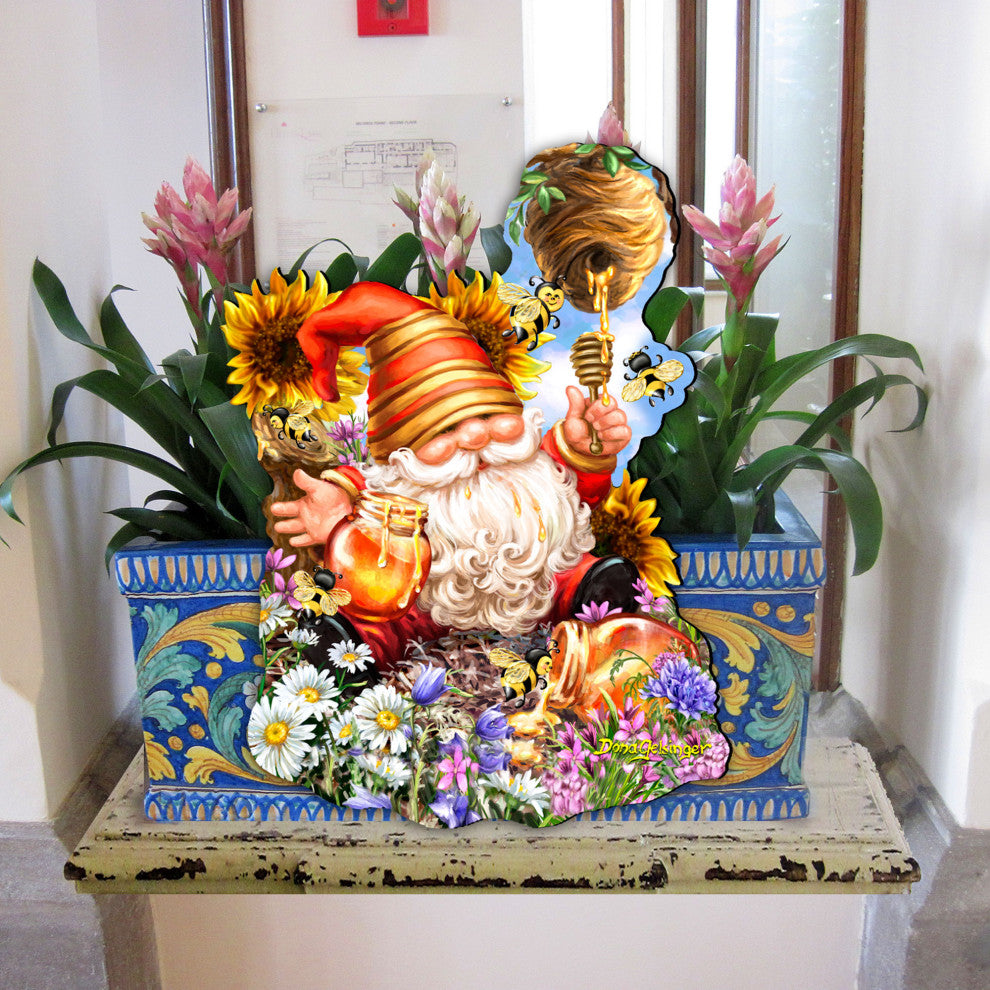 Honeycomb Dwarf Easter Door Decor