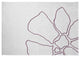 Petal Lines Spring Chenille Rug, Purple/White, 5'x7'