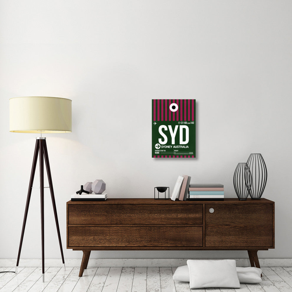 "SYD Sydney Luggage Tag 2" Fine Art Print