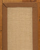 Deco Hand-Crafted Sisal Stair Treads, Stair Carpets with Wide Cotton Border, Sie