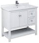 Fresca Manchester 40" White Cabinet With Top and Sink
