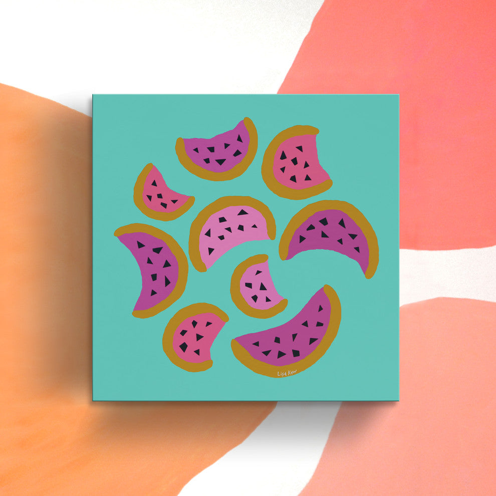 Watermelon Fiesta Wrapped Canvas Tropical Wall Art