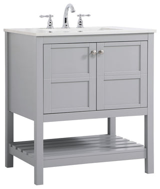 Tucker Grey 30" Single Sink Bathroom Vanity