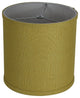 Classic Drum Burlap Lampshades, Mustard Yellow, 10"