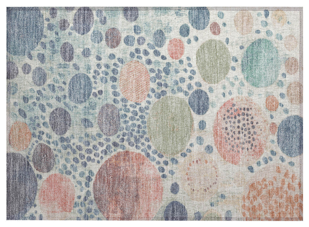 Machine Washable Indoor/Outdoor Chantille ACN1895 Denim 1'8" x 2'6" Rug