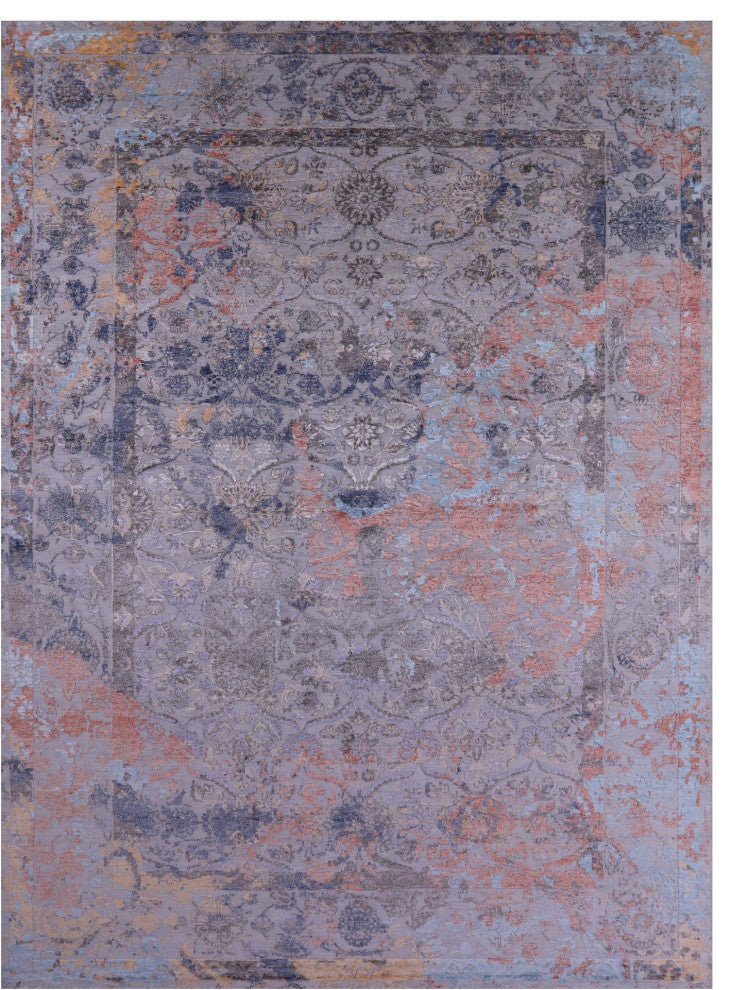 Persian Wool and Silk Hand Knotted Rug 10' 0" X 14' 1" Q11803