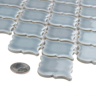 Hudson Tangier Mosaic Floor and Wall Tile, Slate