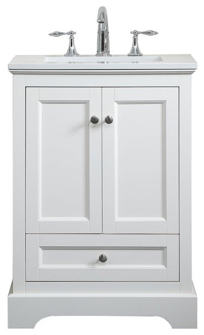 Elegant VF15524WH 24"Single Bathroom Vanity, White