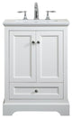 Elegant VF15524WH 24"Single Bathroom Vanity, White