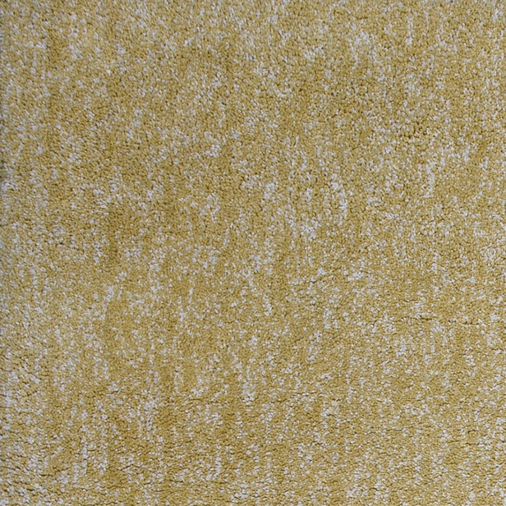 KAS Bliss 1586 Yellow Heather Shag Area Rug, 3'3" x 5'3"
