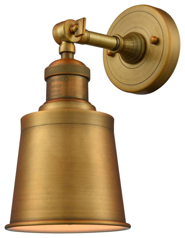 INNOVATIONS 203-BB-M9-BK-LED 1-Light Sconce Brushed Brass