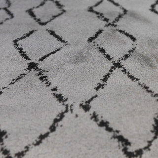 Aspen Shag Polypropylene Area Rug, Gray/Black, 2'2" X 10'