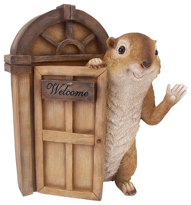 Garden Greetings Squirrel Welcome Statue