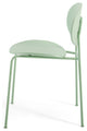 Side Dining Chair, Set of 2, Plastic, Metal, Green, Modern, Bistro Restaurant