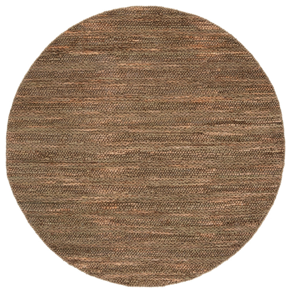 Safavieh Natural Fiber Couture Collection NFC101 Rug, Green/Natural, 6' Round