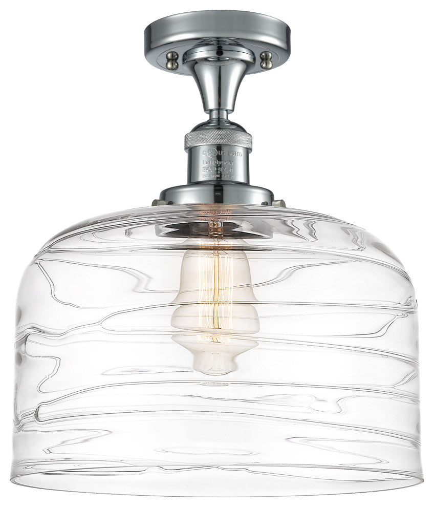 Innovations 517-1CH-PC-G713-L 1-Light Semi-Flush Mount, Polished Chrome