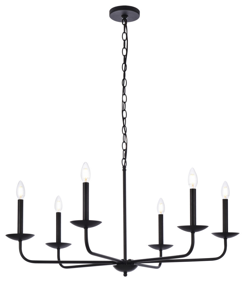 Charlie 36" Pendant, Black