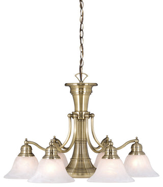 Standford 7L Chandelier Antique Brass