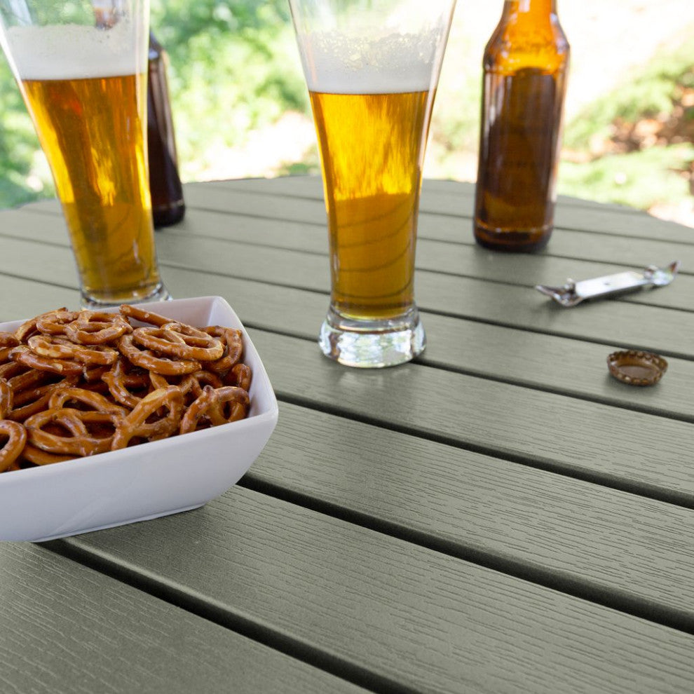 Round 30" Diameter Bar Dining Table, Eucalyptus