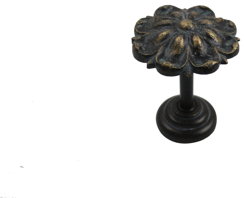 Petals Medallion Drapery Holdback, Pompeii Gold