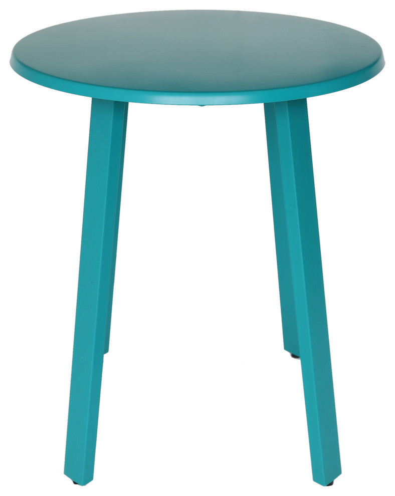 GDF Studio Kelly Outdoor Bistro Set, Matte Teal