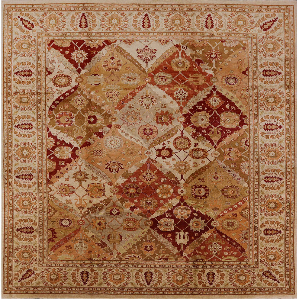 Ahgly Company Indoor Square Mid-Century Modern Area Rugs, 8' Square
