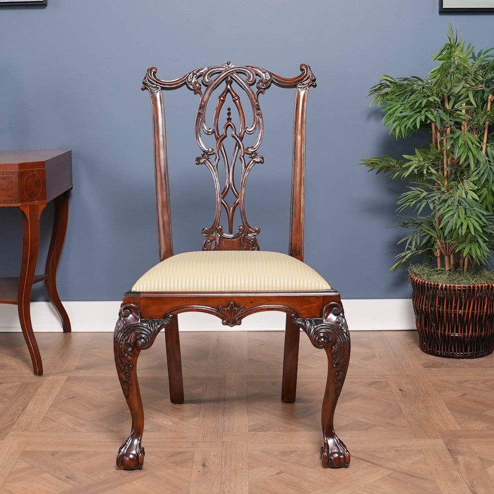 NDRSC061 Flame Back Chippendale SIDE Chair