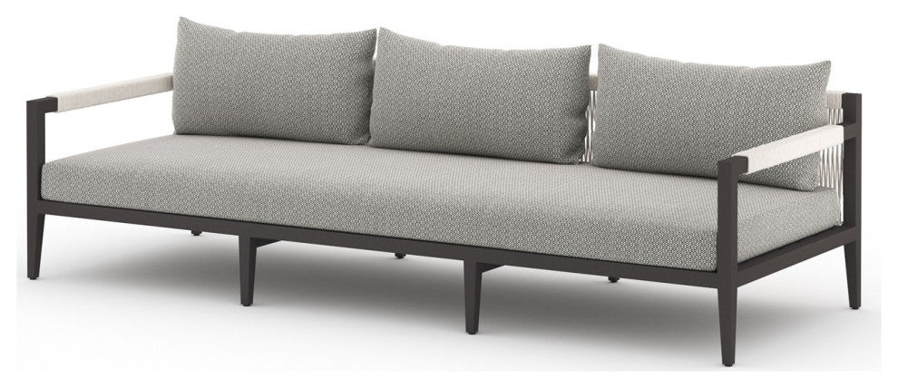 Sherwood Outdoor Sofa-93"-Bronze/Ash