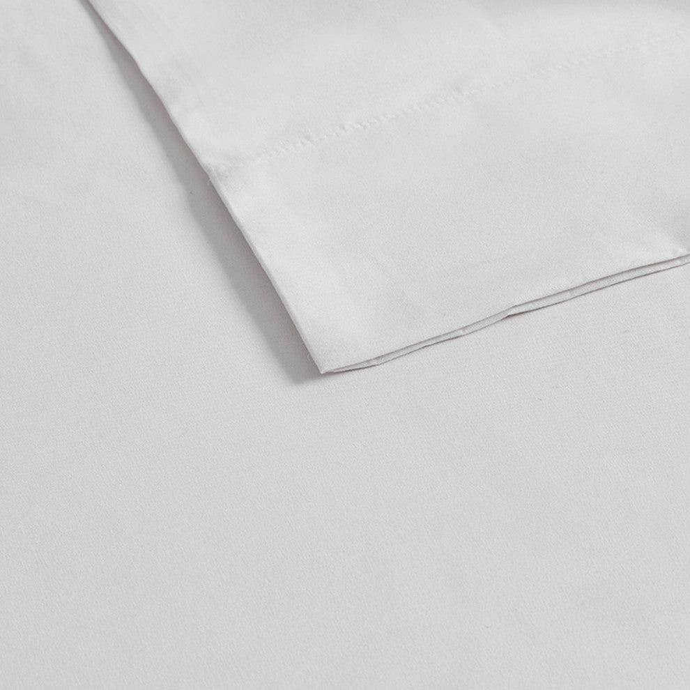 Madison Park Microcell 3M Scotchgard Moisture Treatment Sheet Set, White, Queen