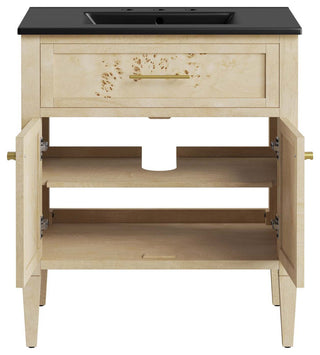 Elysian 30" Wood Bathroom Vanity - Black Burl