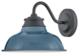 Hinkley Wallace Small Gooseneck Barn Light, Museum Black