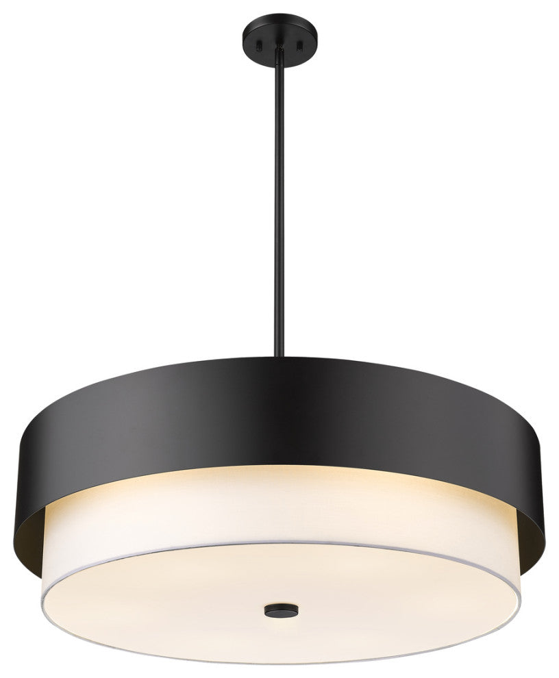 Z-LITE 6-Light Pendant, Matte Black