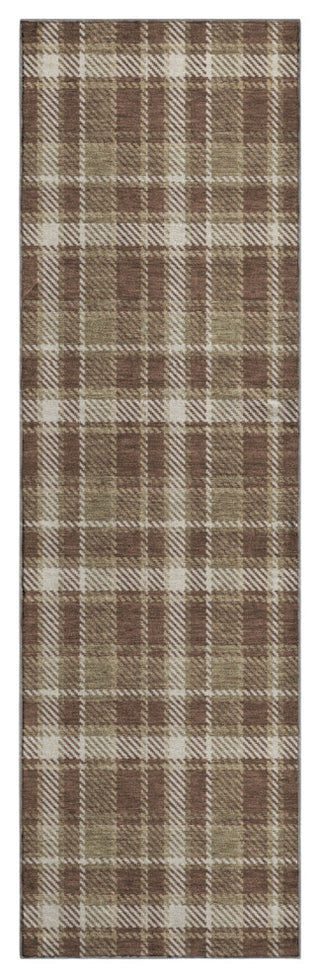 Premium Machine Washable Mayfield AMF563 Chocolate 2'3" x 7'6" Runner Rug