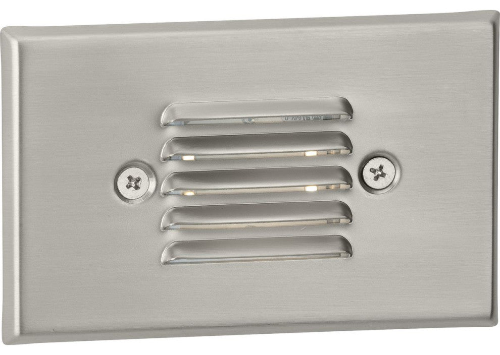 LED Indoor/Outdoor Brushed Nickel Integrated LED Wall or Step Light