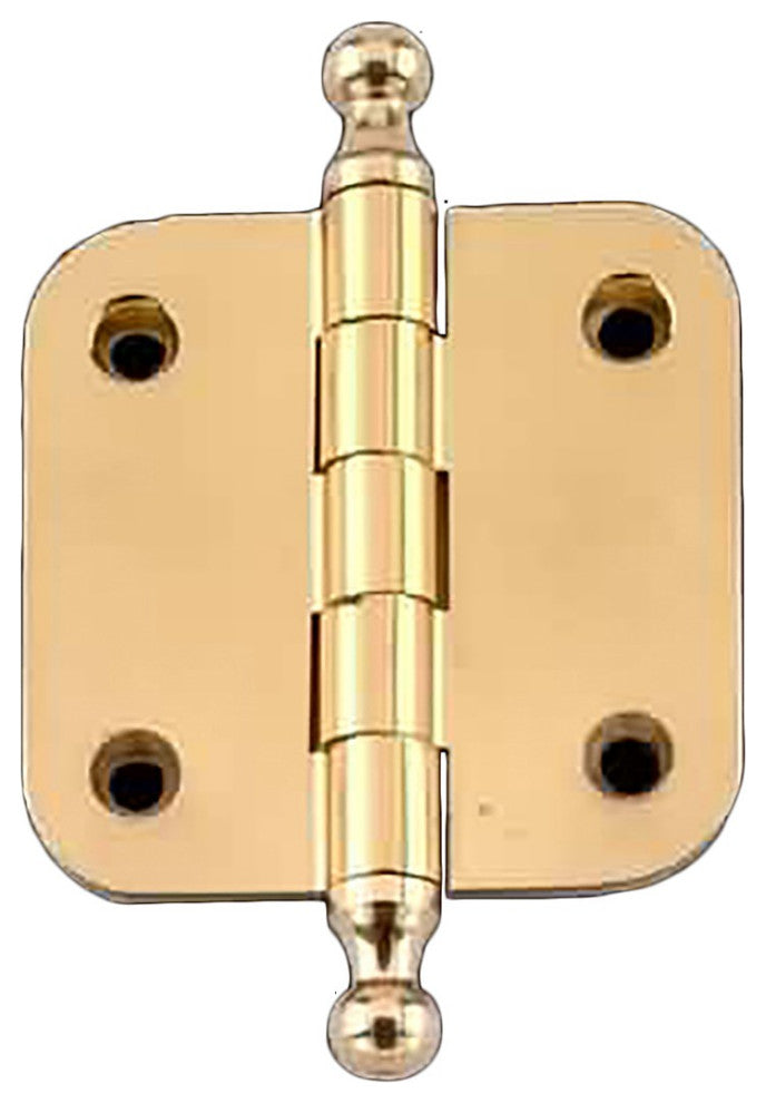 Solid Brass Cabinet Hinge Radius Ball Tip 2" |