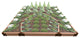 Classic Sienna Walk-In Cathedral 8'x8'x5.5" Raised Garden Bed, 2" Profile