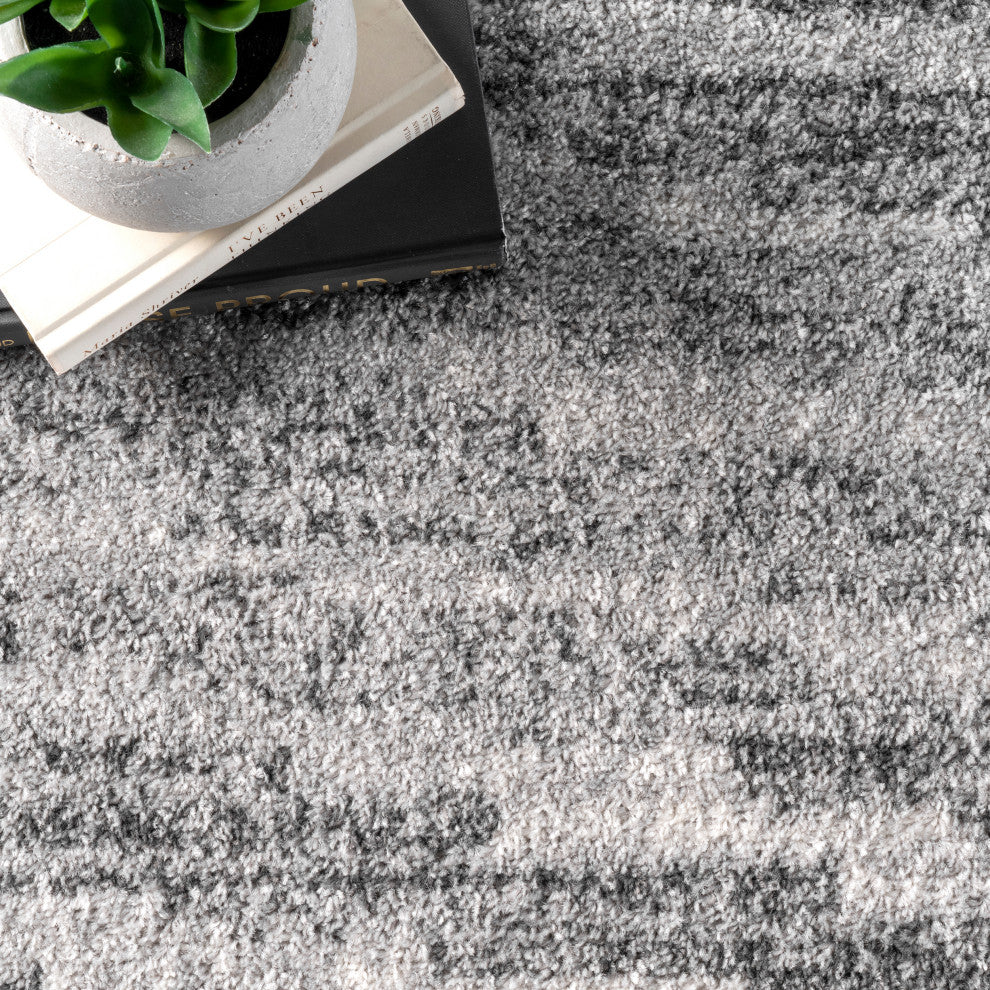 Nuloom Olas Area Rug, Grey 7'6"Square