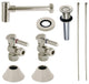 Plumbing Sink Trim Kit, Bottle Trap and Drain, Polished Nickel